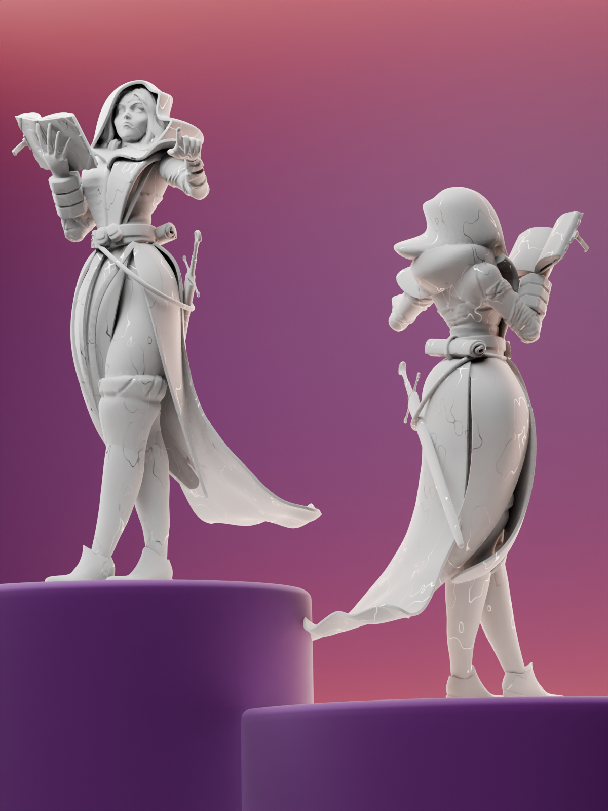 Spellbound Witch Casting Pose